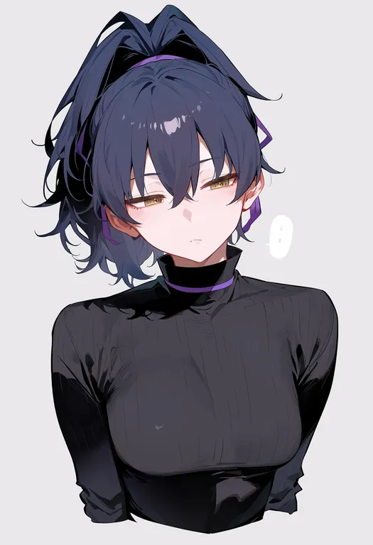 masterpiece, best quality, score_7, safe, yin (darker than black), darker than black, solo, upper body… — by k3scat, made with ComfyUI