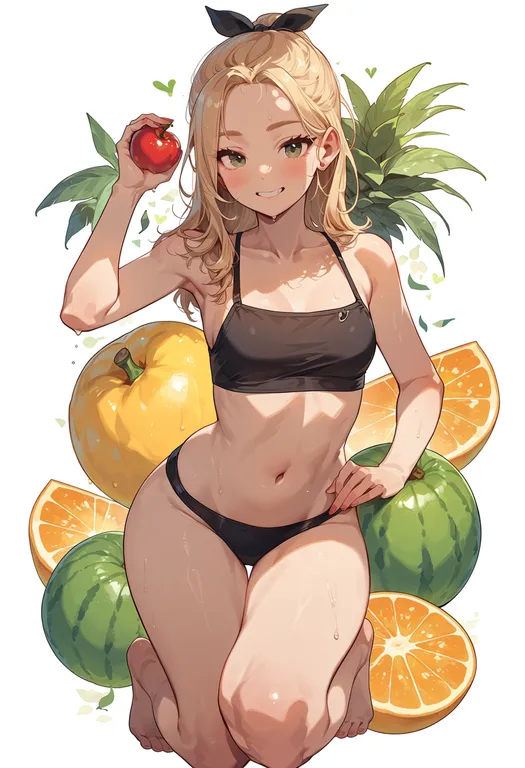 masterpiece, best quality, score_7, safe, fruit, 1girl, solo — by k3scat, made with ComfyUI