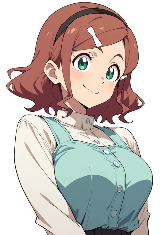 masterpiece, best quality, score_7, safe, haruno haruka, solo, upper body, simple background — by k3scat, made with ComfyUI