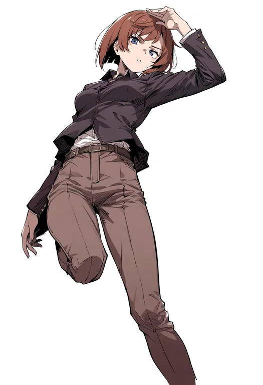 masterpiece, best quality, score_7, safe, higurashi no naku koro ni mei, solo, simple background — by k3scat, made with ComfyUI