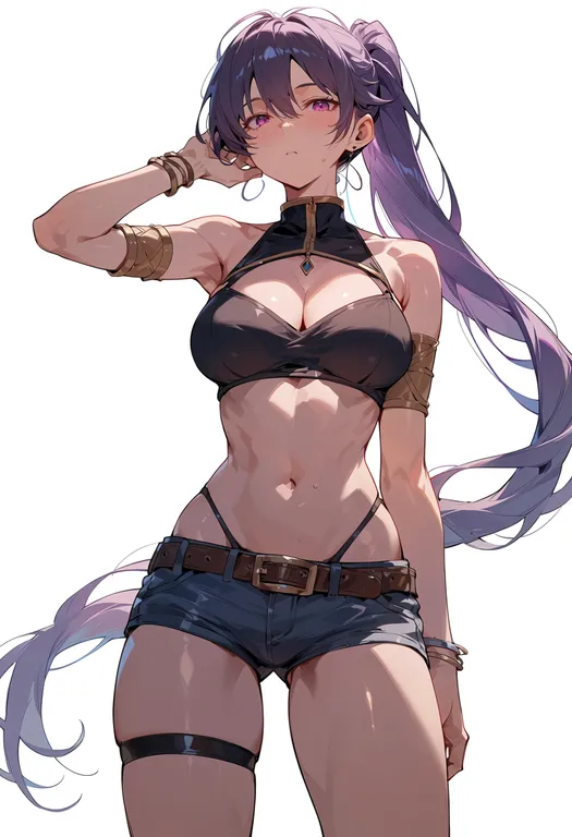 masterpiece, best quality, score_7, safe, sen no kiseki i, solo, simple background — by k3scat, made with ComfyUI