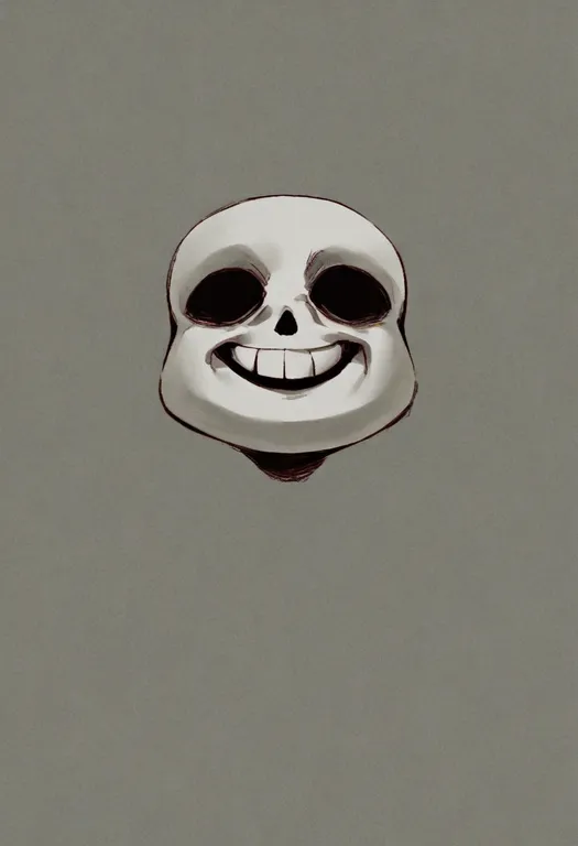 masterpiece, best quality, general, sans (undertale), undertale, solo, upper body, simple background — by k3scat, made with ComfyUI