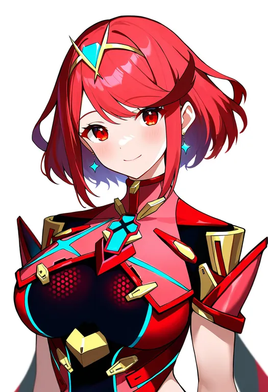 masterpiece, best quality, newest, absurdres, highres, safe, pyra_(xenoblade), xenoblade_chronicles_2, solo, upper_body, — by k3scat, made with ComfyUI