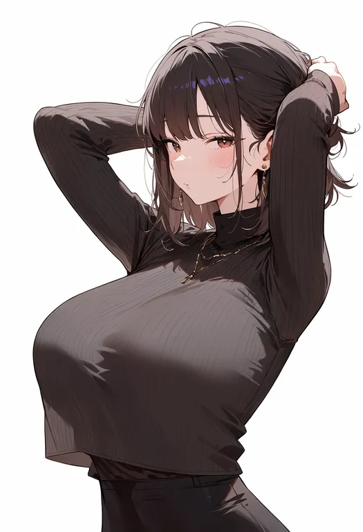 masterpiece, best quality, score_7, safe, layer cake, 1girl, solo, upper body, simple background — by k3scat, made with ComfyUI