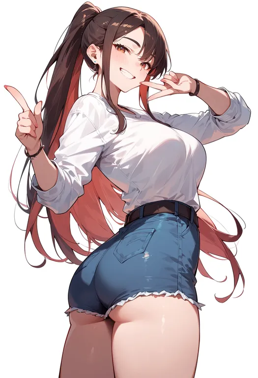 masterpiece, best quality, score_7, safe, taikakiden, solo, simple background — by k3scat, made with ComfyUI
