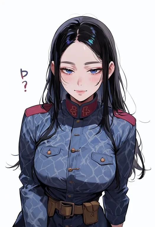 masterpiece, best quality, score_7, safe, golden kamuy, solo, simple background — by k3scat, made with ComfyUI