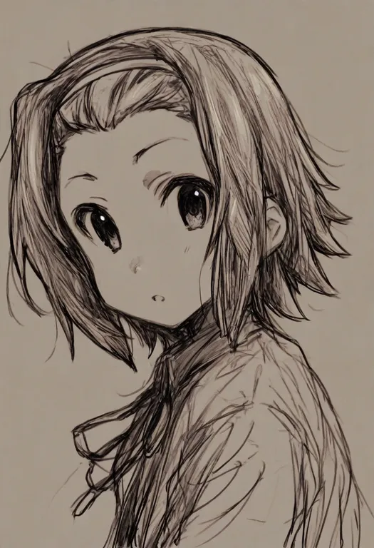 masterpiece, best quality, general, tainaka ritsu, k-on!, solo, upper body, simple background — by k3scat, made with ComfyUI