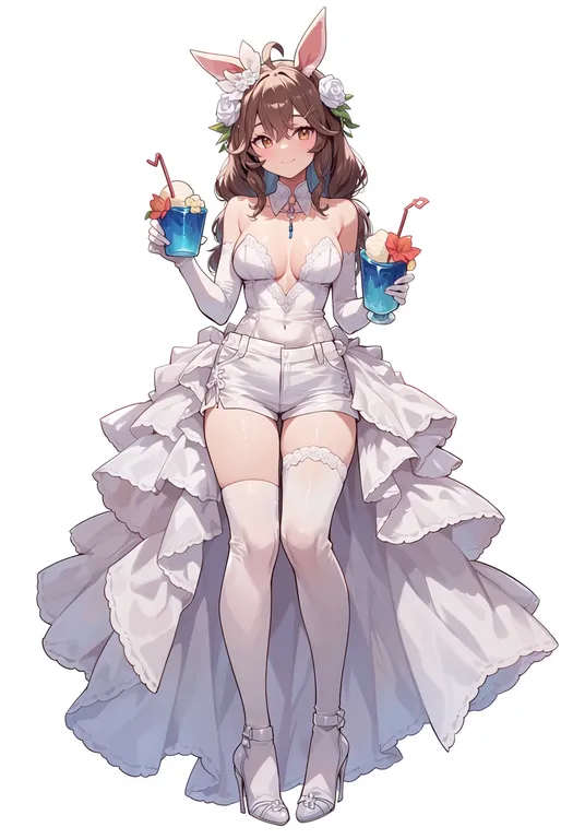 masterpiece, best quality, score_7, safe, monster prom, solo, simple background — by k3scat, made with ComfyUI