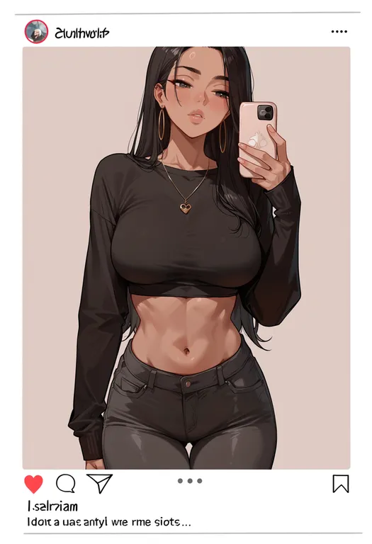 masterpiece, best quality, score_7, safe, instagram, solo, simple background — by k3scat, made with ComfyUI
