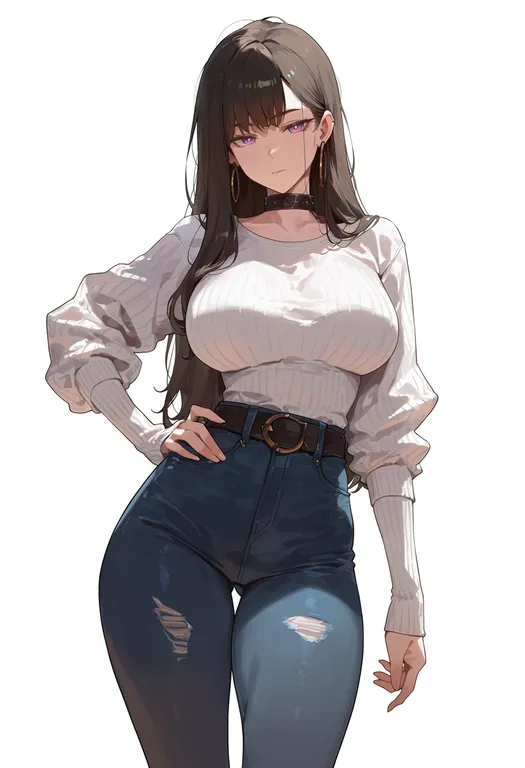 masterpiece, best quality, score_7, safe, steins;gate, solo, simple background — by k3scat, made with ComfyUI