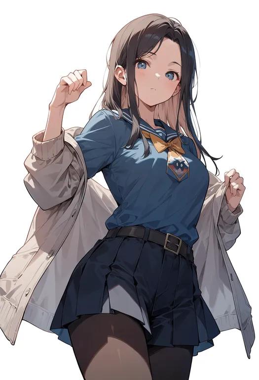 masterpiece, best quality, score_7, safe, majo no shokuzai, solo, simple background — by k3scat, made with ComfyUI