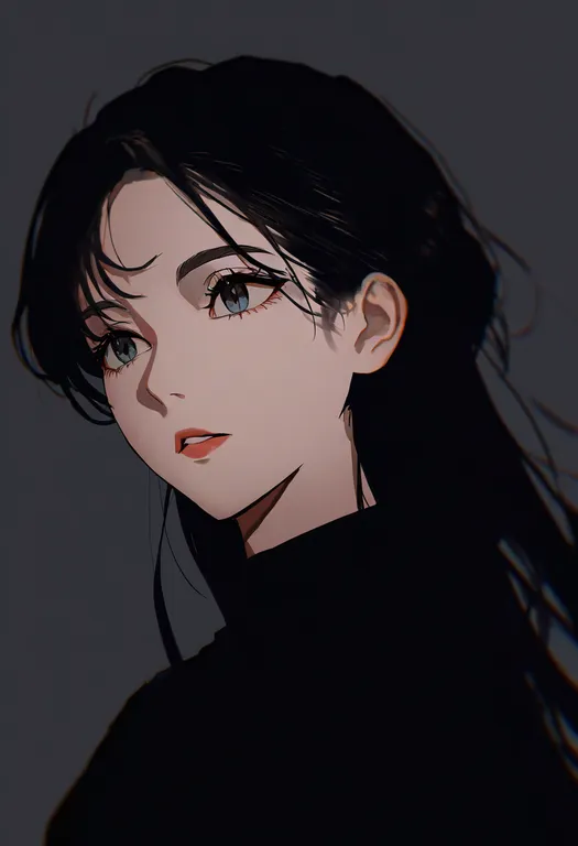 masterpiece, best quality, newest, absurdres, highres, safe, looking_afar, 1girl, solo, portrait, simple_background — by k3scat, made with ComfyUI