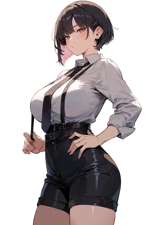 masterpiece, best quality, score_7, safe, reitaisai 9 contest, solo, simple background — by k3scat, made with ComfyUI