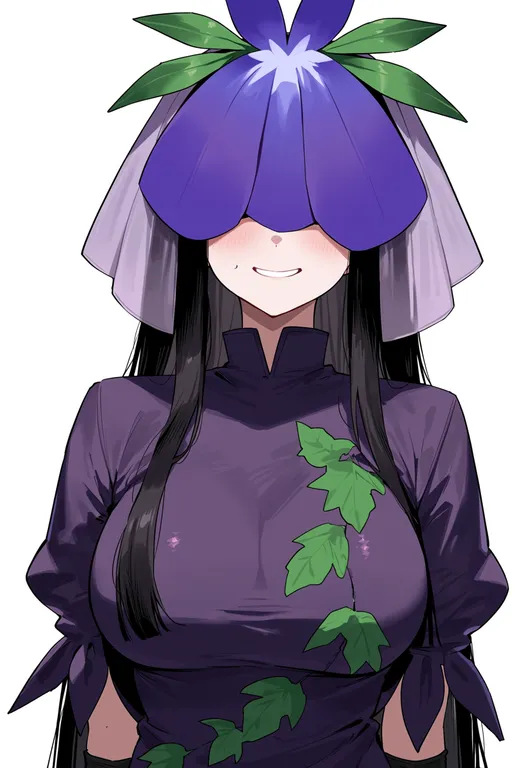 masterpiece, best quality, score_7, safe, yomotsu hisami, solo, upper body, simple background — by k3scat, made with ComfyUI