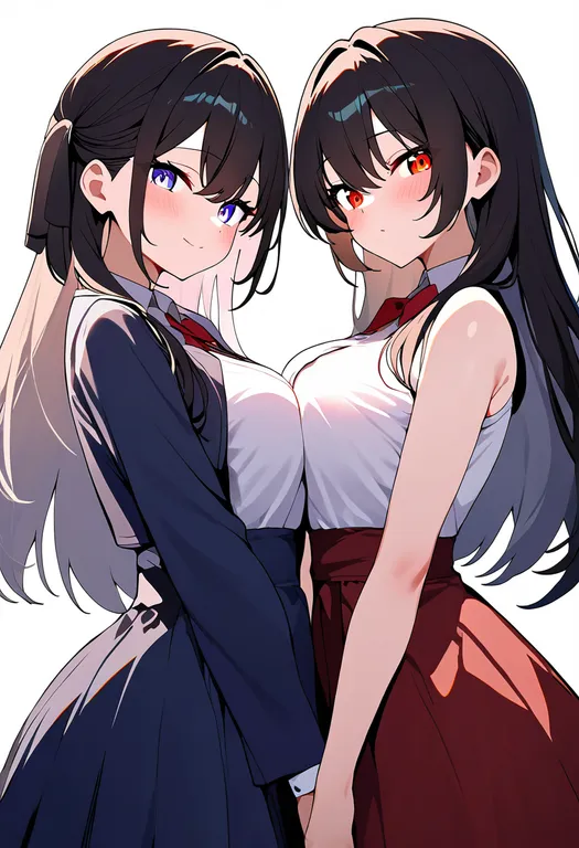 masterpiece, best quality, newest, absurdres, highres, safe, symmetrical_docking, multiple_girls — by k3scat, made with ComfyUI