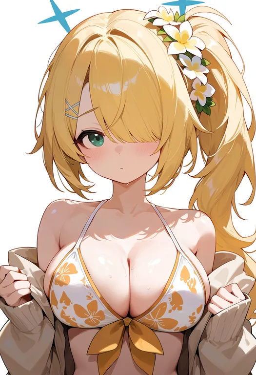 masterpiece, best quality, score_7, safe, hiyori (swimsuit) (blue archive), blue archive, solo, upper body… — by k3scat, made with ComfyUI