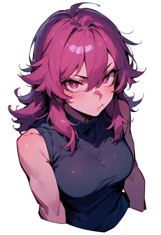 masterpiece, best quality, score_7, safe, susie (deltarune), deltarune, solo, upper body, simple background — by k3scat, made with ComfyUI