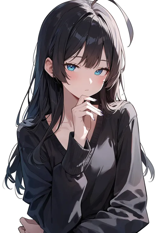 masterpiece, best quality, score_7, safe, orie ballardiae harada, solo, upper body, simple background — by k3scat, made with ComfyUI