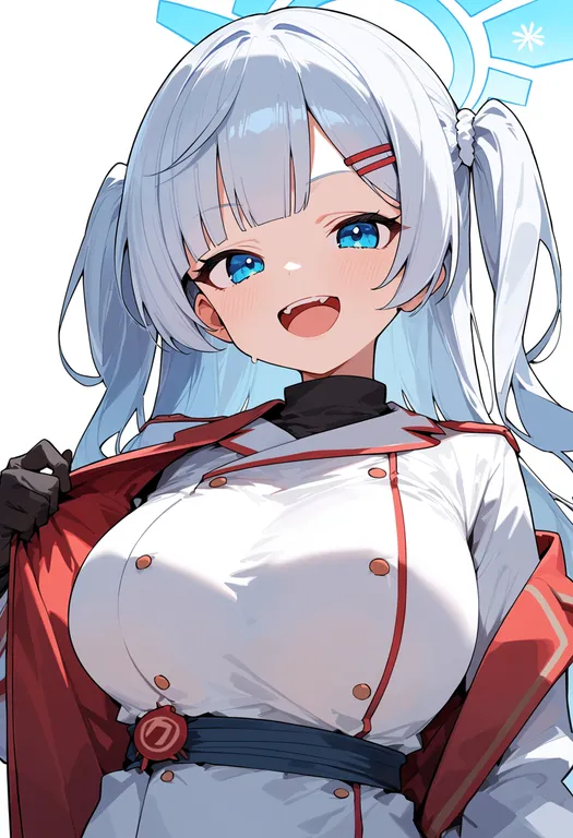 masterpiece, best quality, score_7, safe, cherino (blue archive), blue archive, solo, upper body, simple background — by k3scat, made with ComfyUI