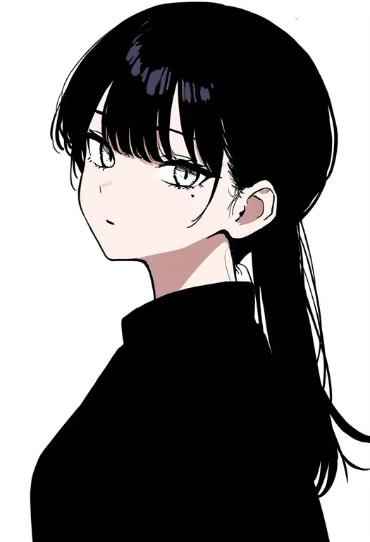 masterpiece, best quality, newest, absurdres, highres, safe, mole_under_each_eye, 1girl, solo, simple_background — by k3scat, made with ComfyUI