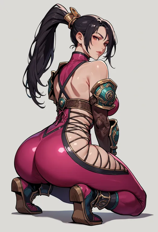 masterpiece, best quality, score_7, safe, soulcalibur iv, solo, simple background — by k3scat, made with ComfyUI