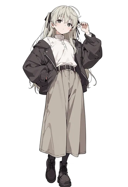 masterpiece, best quality, score_7, safe, yosuga no sora, solo, simple background — by k3scat, made with ComfyUI