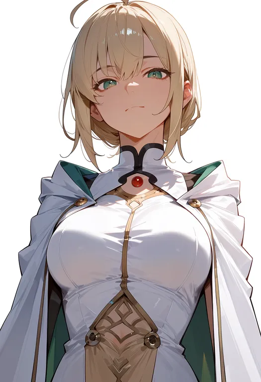 masterpiece, best quality, score_7, safe, aesc (rain witch) (fate), solo, upper body, simple background — by k3scat, made with ComfyUI