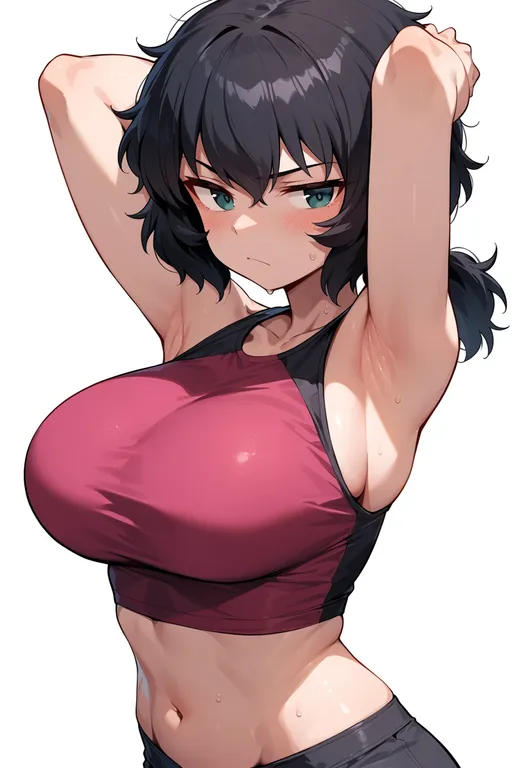 masterpiece, best quality, score_7, safe, oryou (girls und panzer), girls und panzer, solo, upper body… — by k3scat, made with ComfyUI