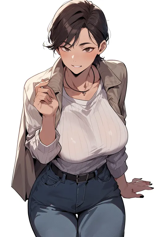 masterpiece, best quality, score_7, safe, tobaku mokushiroku kaiji, solo, simple background — by k3scat, made with ComfyUI