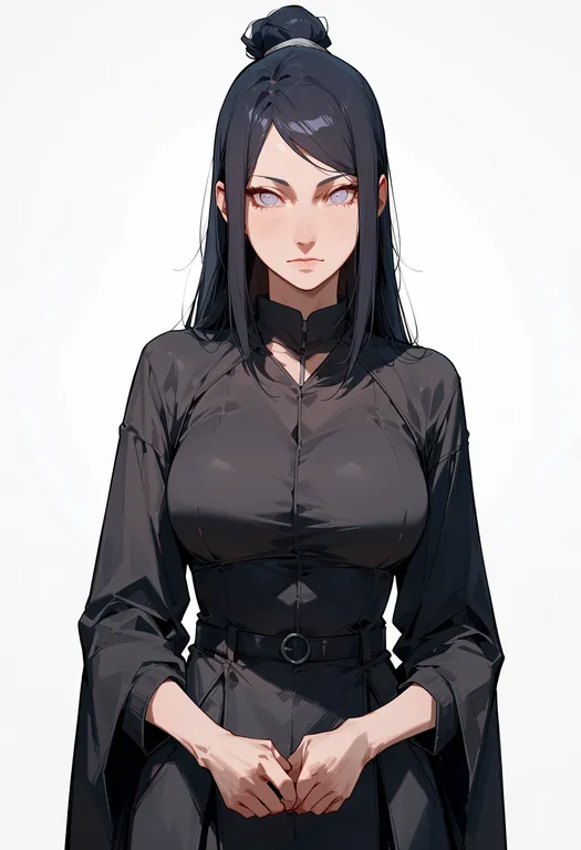 masterpiece, best quality, score_7, safe, naruto shippuuden, solo, simple background — by k3scat, made with ComfyUI