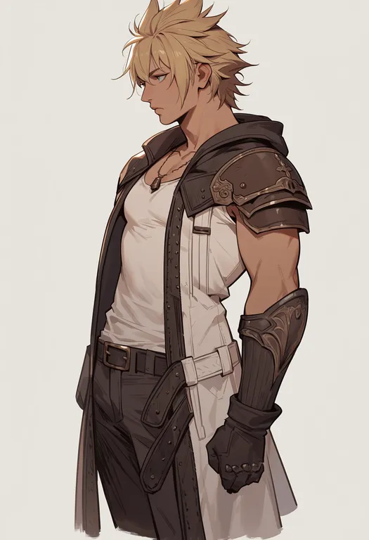 masterpiece, best quality, score_7, safe, dissidia final fantasy, solo, simple background — by k3scat, made with ComfyUI