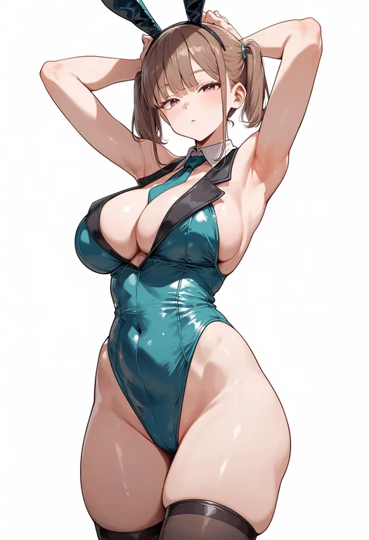 masterpiece, best quality, score_7, safe, bra-ban!, solo, simple background — by k3scat, made with ComfyUI