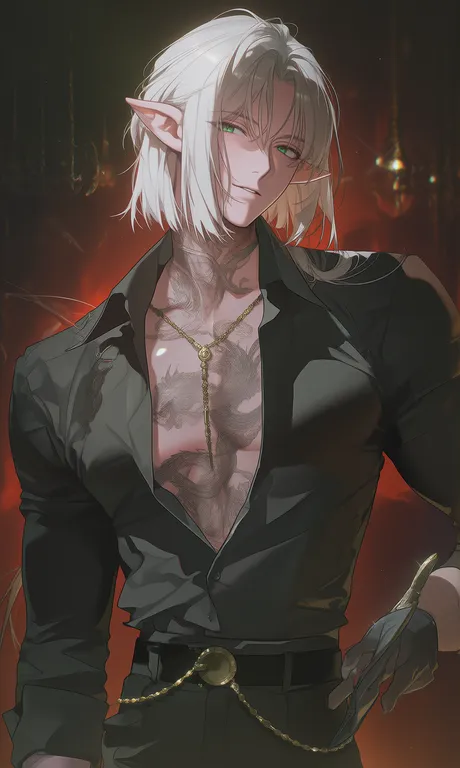 masterpiece, best quality, score_7, 1988, (1boy, male, elf, adult, mature male, horizontal elf ears, medium-length hair, — by 𝕶𝖎𝖔𝖎𝕳𝖎𝖐𝖆𝖗𝖚, made with ComfyUI