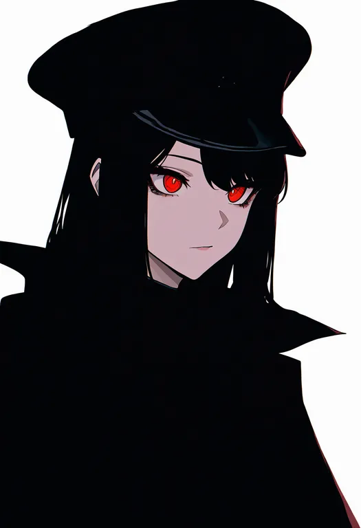 masterpiece, best quality, newest, absurdres, highres, safe, black_hat, 1girl, solo, upper_body, simple_background — by k3scat, made with ComfyUI