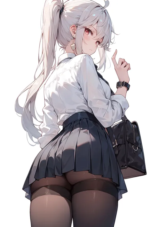 masterpiece, best quality, score_7, safe, eien no filena, solo, simple background — by k3scat, made with ComfyUI