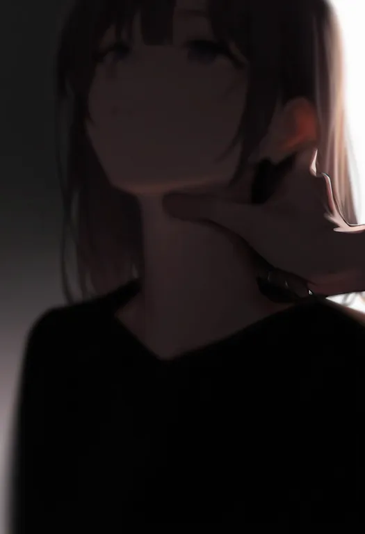 masterpiece, best quality, newest, absurdres, highres, safe, hand_on_another's_neck, 1girl — by k3scat, made with ComfyUI