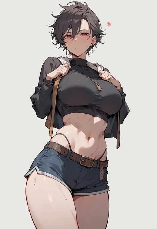 masterpiece, best quality, score_7, safe, kuro no kiseki (series), solo, simple background — by k3scat, made with ComfyUI