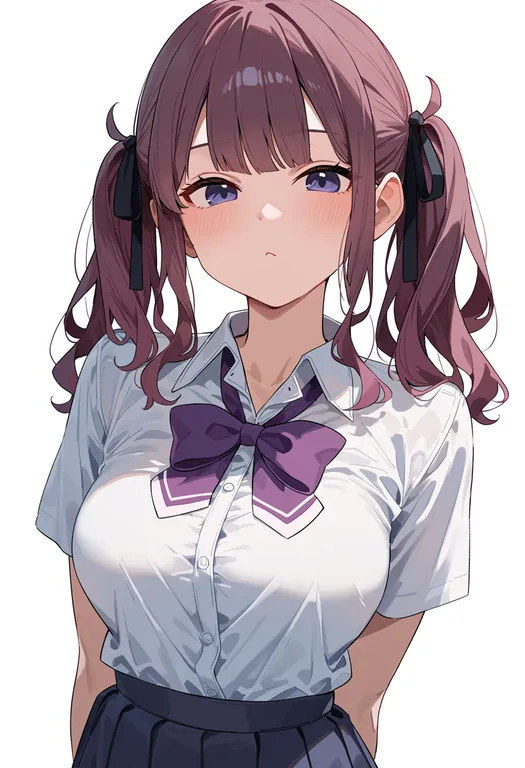 masterpiece, best quality, score_7, safe, natsuki karin, solo, upper body, simple background — by k3scat, made with ComfyUI