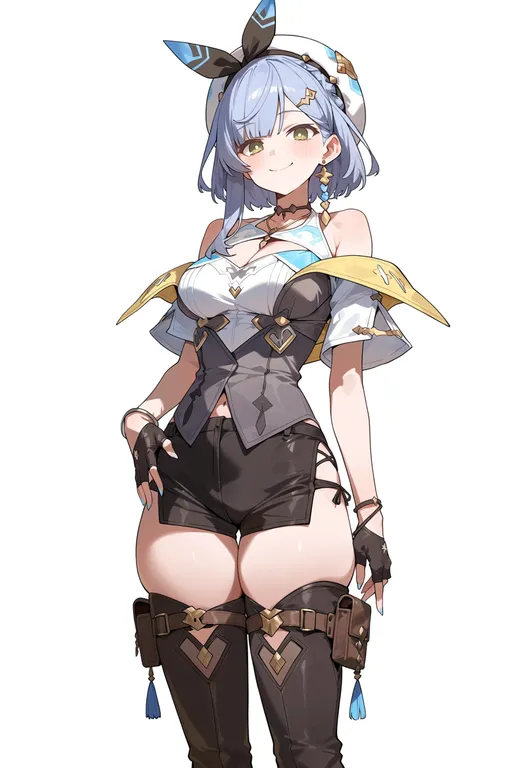 masterpiece, best quality, score_7, safe, atelier ryza 2, solo, simple background — by k3scat, made with ComfyUI