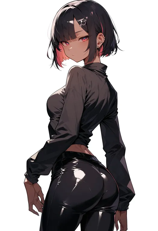 masterpiece, best quality, score_7, safe, pixiv yousenki, solo, simple background — by k3scat, made with ComfyUI