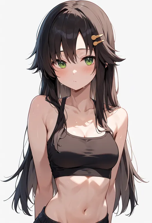masterpiece, best quality, score_7, safe, himekawa yuki, solo, upper body, simple background — by k3scat, made with ComfyUI