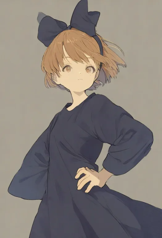 masterpiece, best quality, general, jiji (majo no takkyuubin), majo no takkyuubin, solo, upper body, simple background — by k3scat, made with ComfyUI