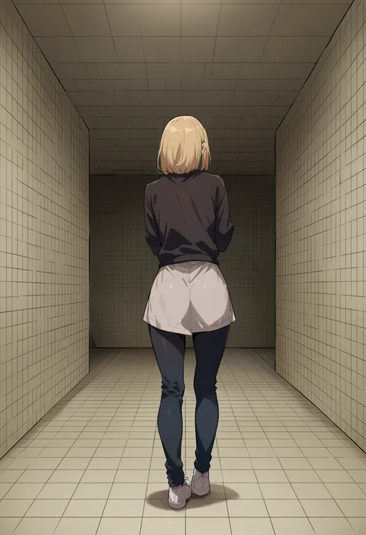 masterpiece, best quality, score_7, safe, backrooms (creepypasta), solo, simple background — by k3scat, made with ComfyUI