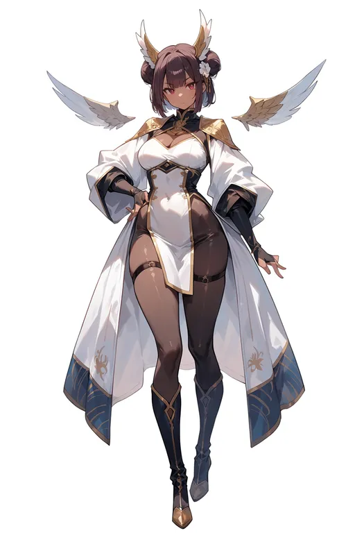 masterpiece, best quality, score_7, safe, touhoku rakuten golden eagles, solo, full body, simple background — by k3scat, made with ComfyUI