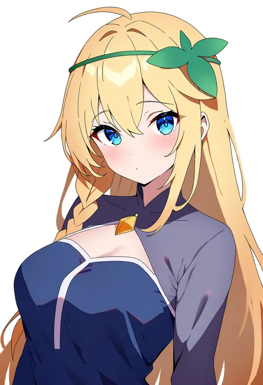 masterpiece, best quality, newest, absurdres, highres, safe, iris_(konosuba), solo, upper_body, simple_background — by k3scat, made with ComfyUI
