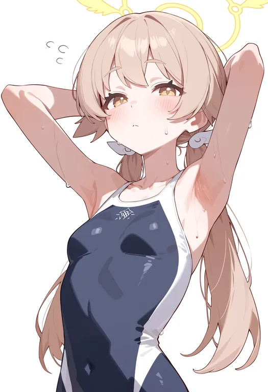 masterpiece, best quality, score_7, safe, hifumi (swimsuit) (blue archive), blue archive, solo, upper body… — by k3scat, made with ComfyUI