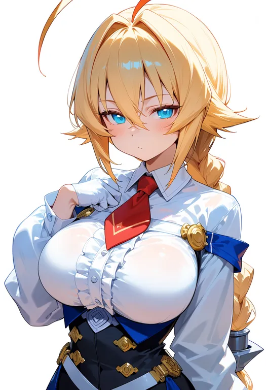 masterpiece, best quality, score_7, safe, es (xblaze), xblaze, solo, upper body, simple background — by k3scat, made with ComfyUI