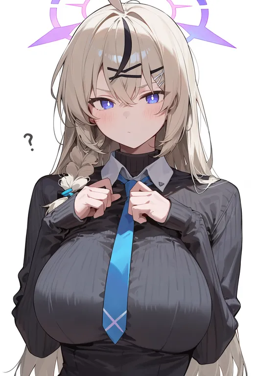 masterpiece, best quality, score_7, safe, kotama (blue archive), blue archive, solo, upper body, simple background — by k3scat, made with ComfyUI