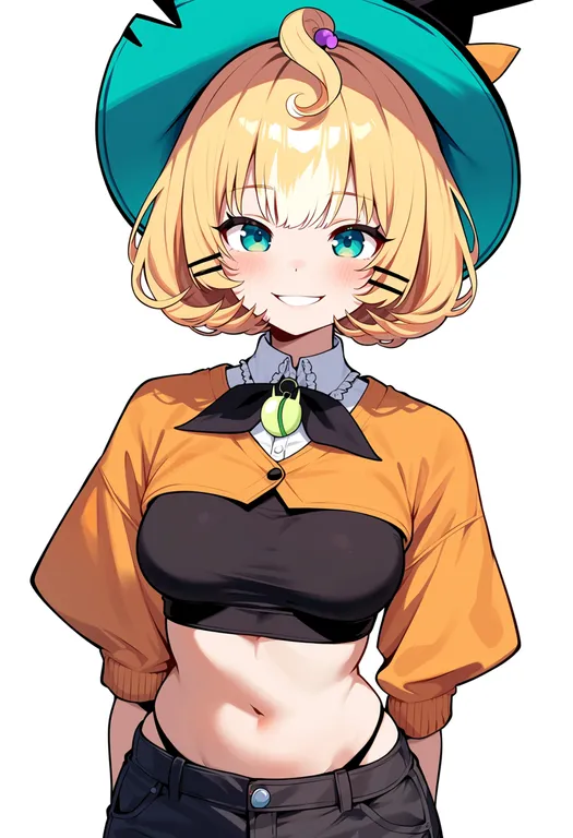 masterpiece, best quality, score_7, safe, millie parfait, solo, upper body, simple background — by k3scat, made with ComfyUI
