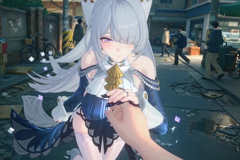 zidiusArt, --preview，wdlc48, Ani2rel, wdljql, A first-person encounter with Velina Airgid… — by 天才美少女, made with ComfyUI